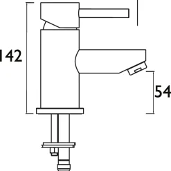 Bristan Blitz Basin Mono Mixer Tap With Clicker Waste Chrome 7 Bristan Blitz Basin Mono Mixer Tap With Clicker Waste Chrome -Bristan Shop 410GF A2