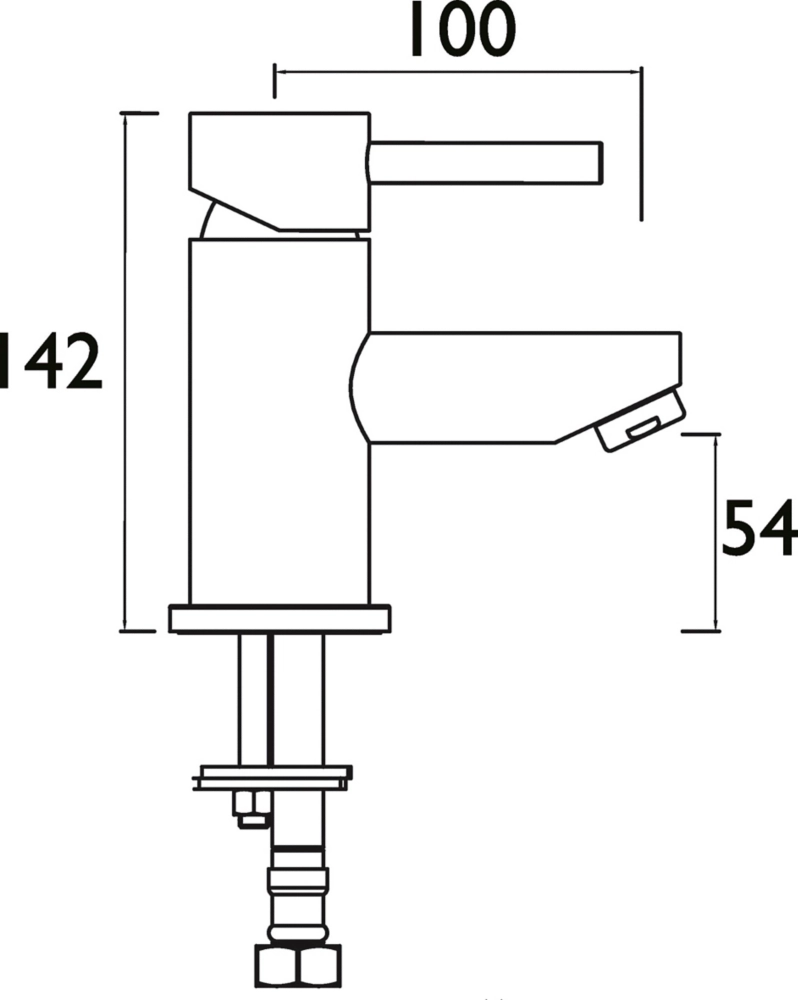 Bristan Blitz Basin Mono Mixer Tap With Clicker Waste Chrome 5 Bristan Blitz Basin Mono Mixer Tap With Clicker Waste Chrome - Image 3