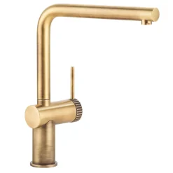 Abode Fraction Mono Mixer Kitchen Tap Antique Brass