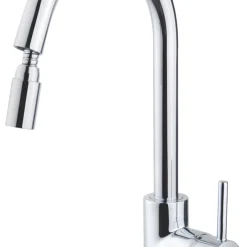 Swirl Still Pull-Out Kitchen Mono Mixer Chrome