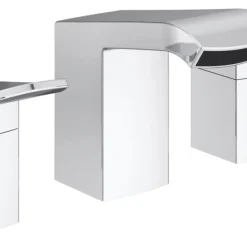 Bristan Descent 3-Hole Basin Mixer Tap Chrome
